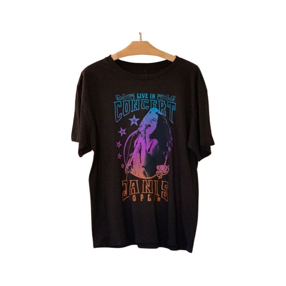 JANIS JOPLIN Live in Concert Crew Neck Short Sleeve Tee